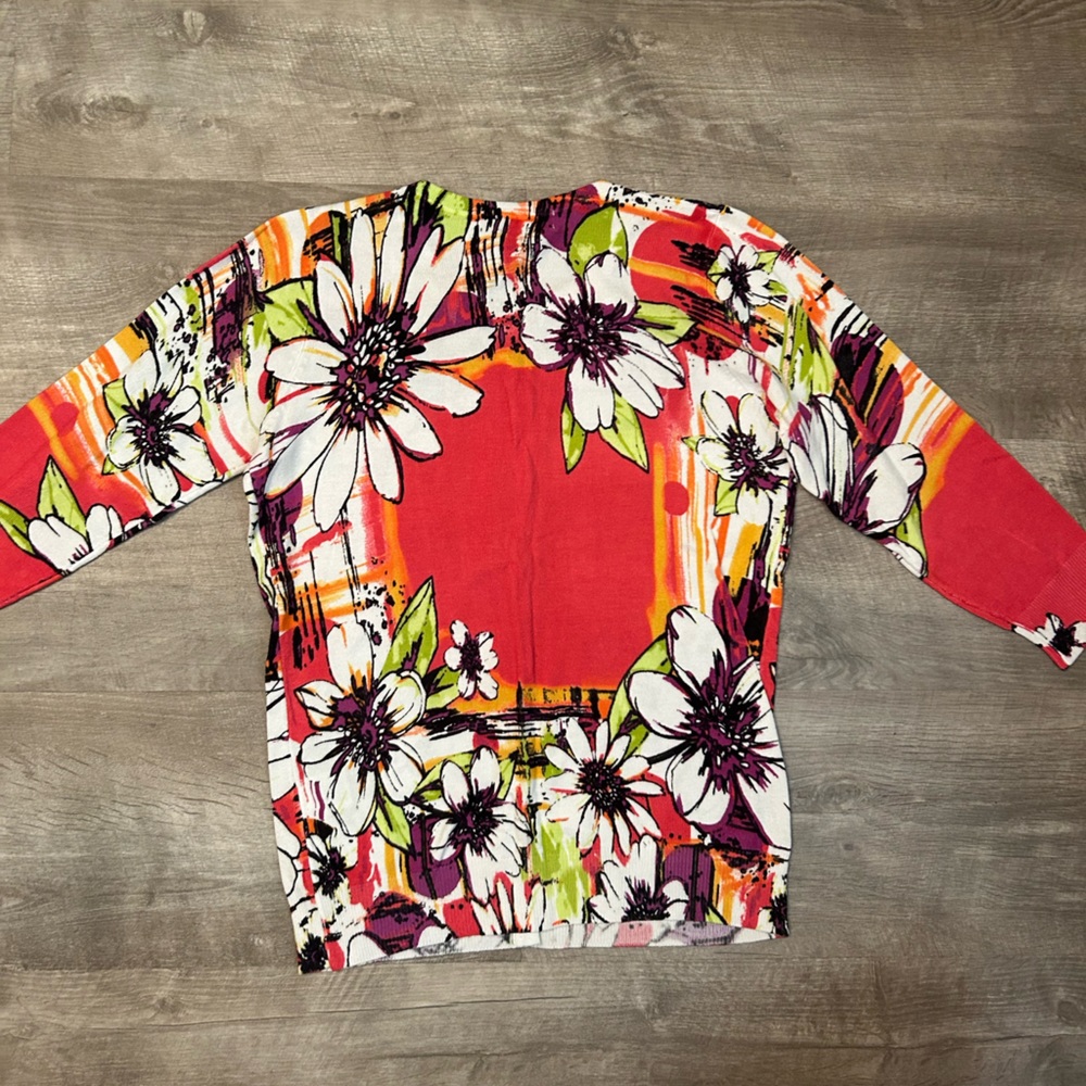NWT Floral Cardigan | Joseph A - Picture 4 of 5